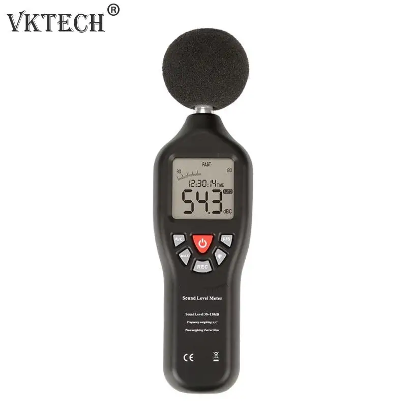 

30-130dB Mini Sound Level Meters Decibel Meter Logger Noise Audio Detector Noise Meter Noise Measuring Instrument Monitor