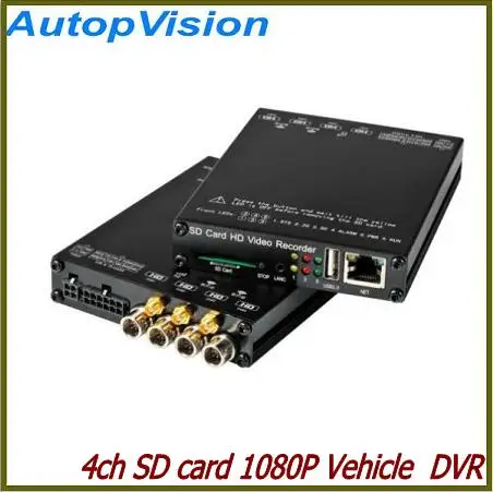 Full HD 1080p Автомобильный dvr (4CH + wifi + g-сенсор + gps + 3g, без экрана)