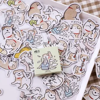 

45 Pcs/Box Animal Cute Shiba Inu pet dog mini decoration paper sticker decoration DIY album diary scrapbooking label sticker