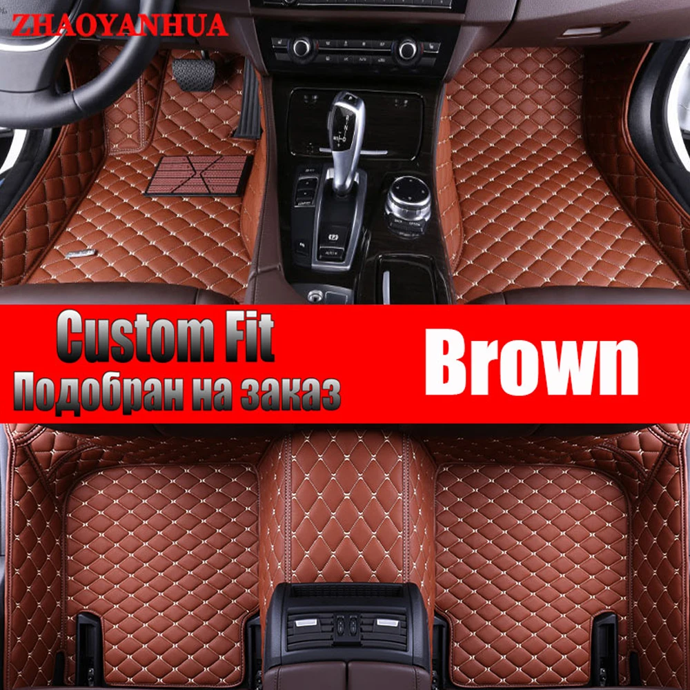 

ZHAOYANHUA car floor mats made for Toyota Land Cruiser 200 Prado 150 120 Highlander FJ Crusier case car-styling carpet liners (