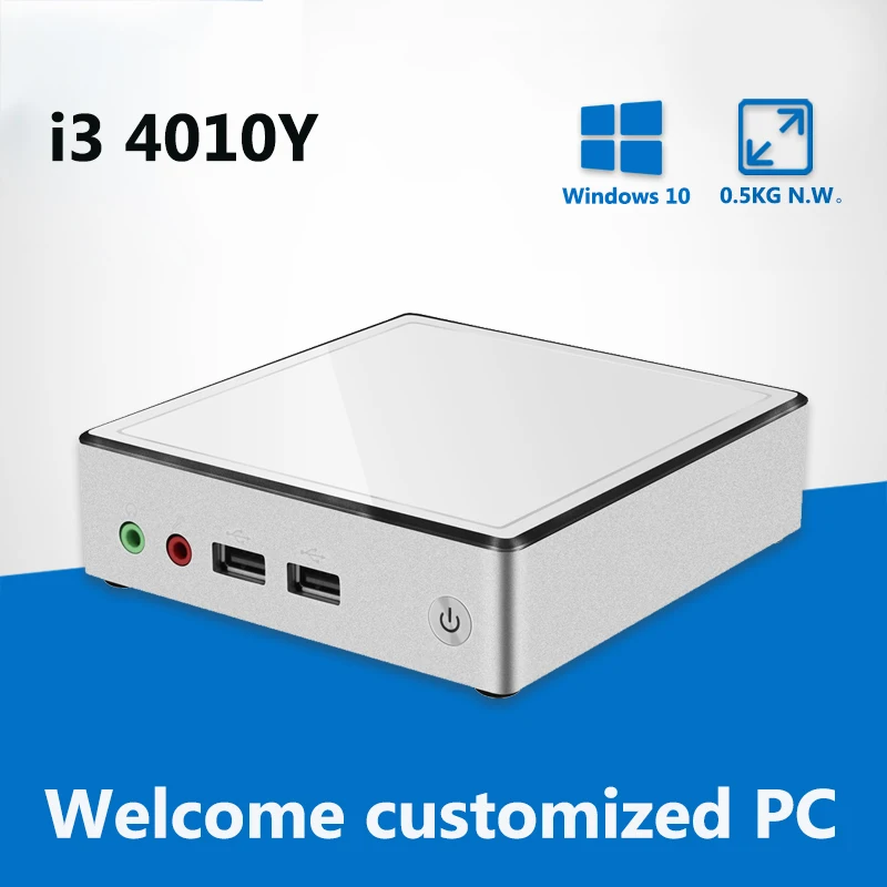 

Mini PC Intel Core i3 4010Y Dual core 1.30GHz Mini Computer HDMI Windows 10 PC Mini Nettop Portable Barebone Computer Office