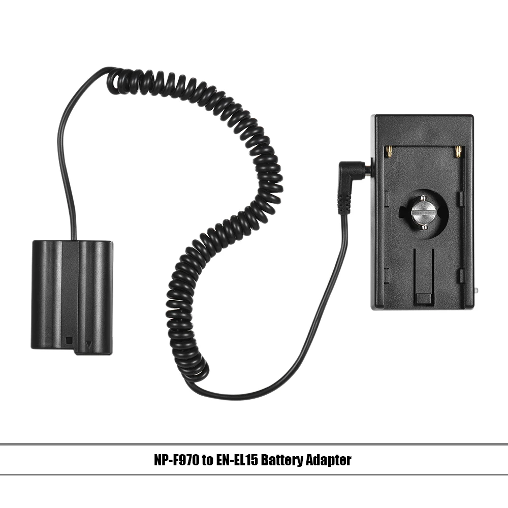 

Andoer NP-F970 to NP-FW50 Dummy Battery Mount Plate Adapter Spring Cable for Sony α7 α7R α7sII α7II α6500 A6300 α7RII NEX