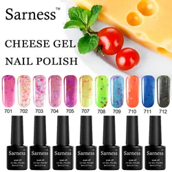 Sarness Новинка для ногтей сырный гель лак для ногтей Long-lasting Soak Off светодио дный УФ Off White клей для накладных ногтей для ногтей Книги по