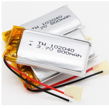 

3pcs/lot Rechargeable 3.7V Lipo Battery 102040 800mAh Lithium Batteries for Bluetooth Speaker