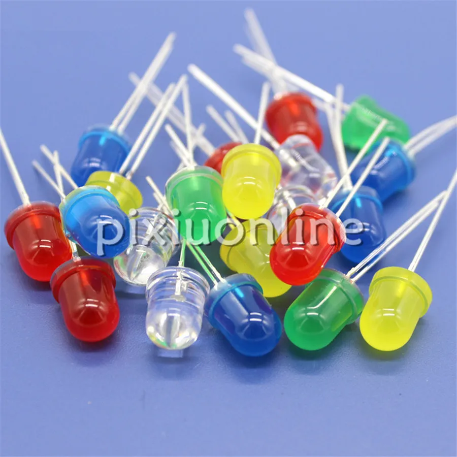 10pcs/bag J759 Diameter 8mm Colorful Light Emitting Diode 5colors Choose 2-2.2V/3-3.2V Europe Sale at a Loss 10pcs varistor 10mm 10d270k 10d330k 10d390k 10d470k 101 271 431 471 561 681 821kin line varistor diameter 10mm dip 2