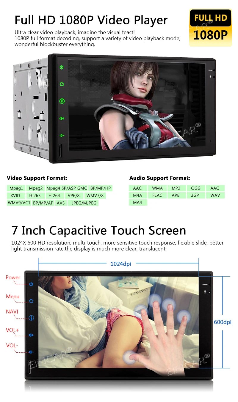 Best ouchscreen Octa Core GPS Navigation Android 8.1 Oreo Car Stereo Double Din Head Unit 7 inch 2 din Car Radio Video No DVD Player 2