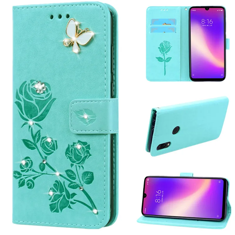 

Fashion Bling Leather Flip Case for Xiaomi Redmi Note 7 GO S2 Glitter Phone Shell for Redmi Note 6 pro 5 plus Coque Cover