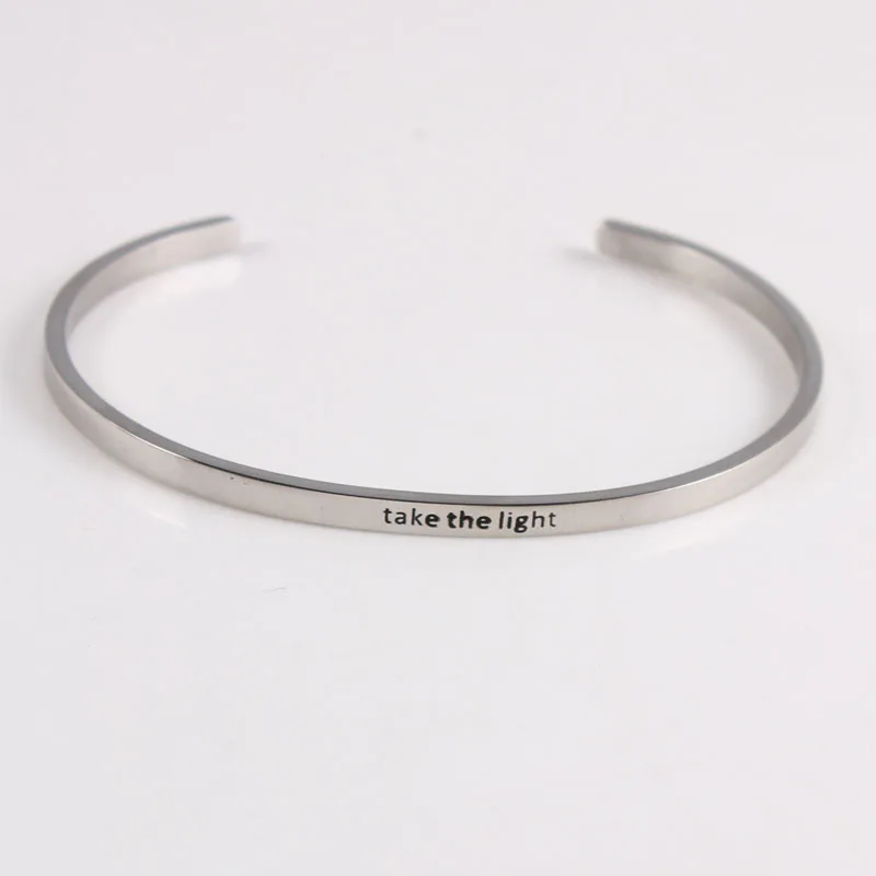 

Gold Plated Stainless Steel You Can't Do Epic Shit With Basic People Cuff Bracelet Bangle For Women