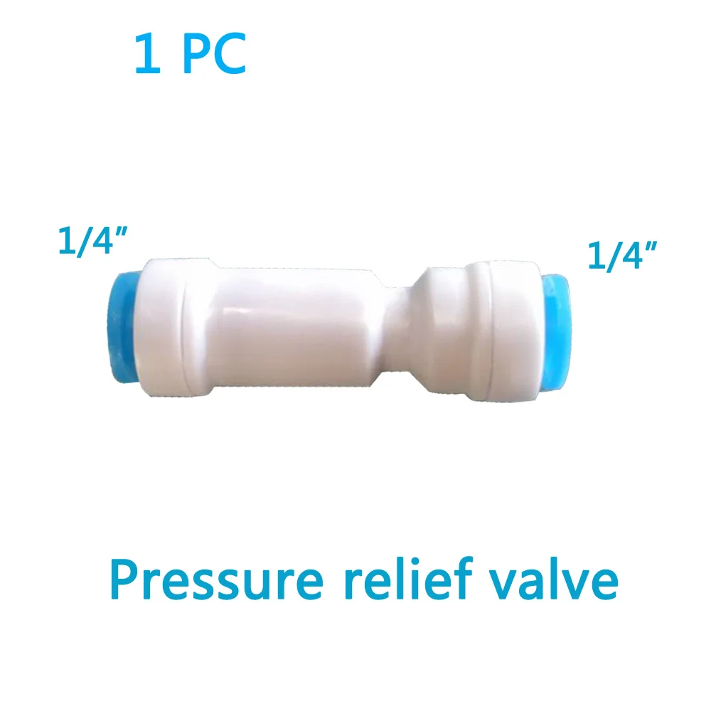 1 шт. 1/4 "сброс давления воды клапан воды давление снижение регулятор 1/4" OD шланг быстрое соединение RO обратного осмоса системы