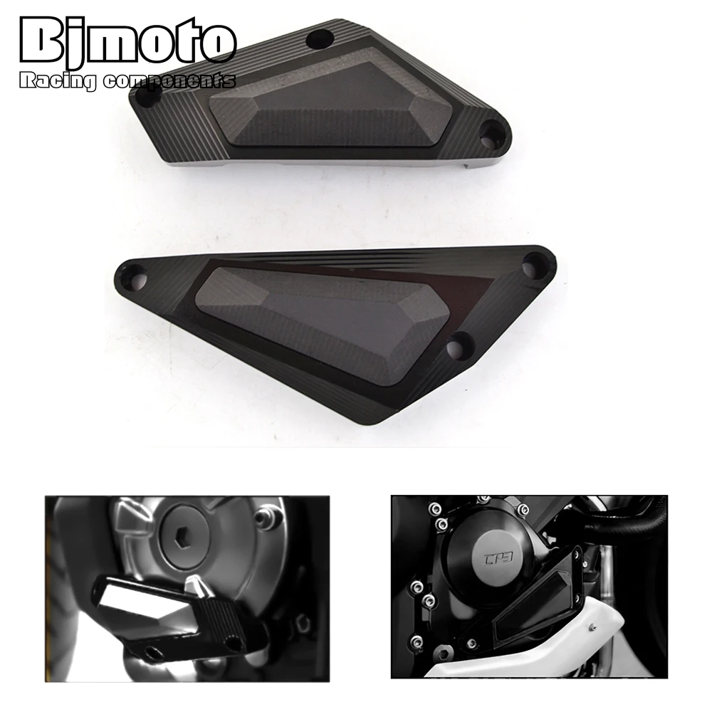 

Motorcycle Engine Guard Material Aluminum and POM Color Black;Golden Fitment For Yamaha MT-07 2014-2015 Motorbike