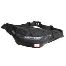Поясная сумка для мужчин и женщин с регулируемым ремнем, черная поясная сумка для спорта на открытом воздухе, тренировок, путешествий, повседневная нагрудная сумка