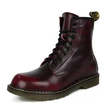 Модные Теплые повседневные мужские ботинки на меху; коллекция года; зимние кожаные ботинки; botas hombre; ботильоны из древесины; безопасные мужские мотоциклетные ботинки