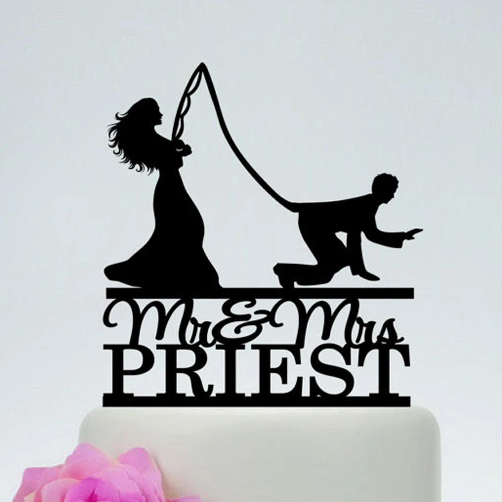 Personalized Wedding Cake Topper, Wedding Decoration, Acrylic silver glitter, Custom wedding cake topper personalized last name6