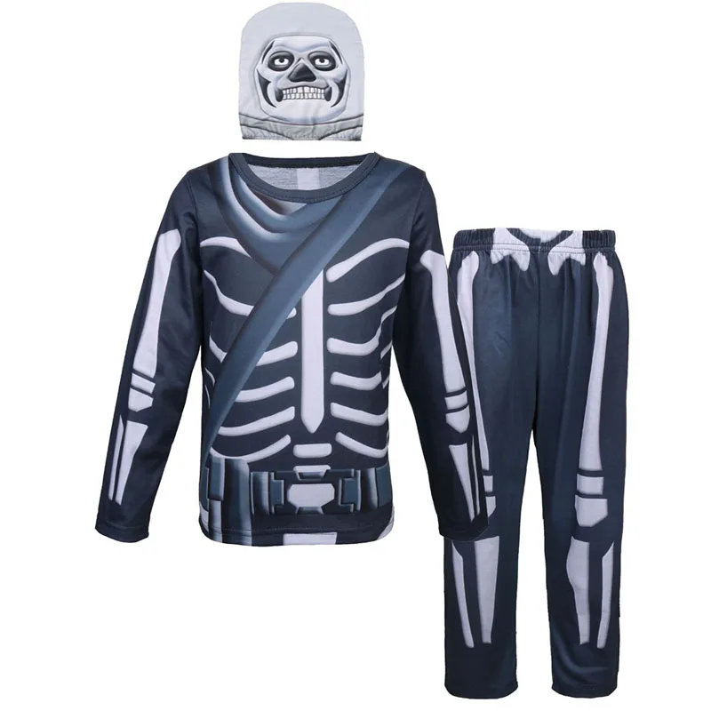 Дети Ninjago череп Trooper украшение кожи для мальчиков персонаж клоун Одежда косплея