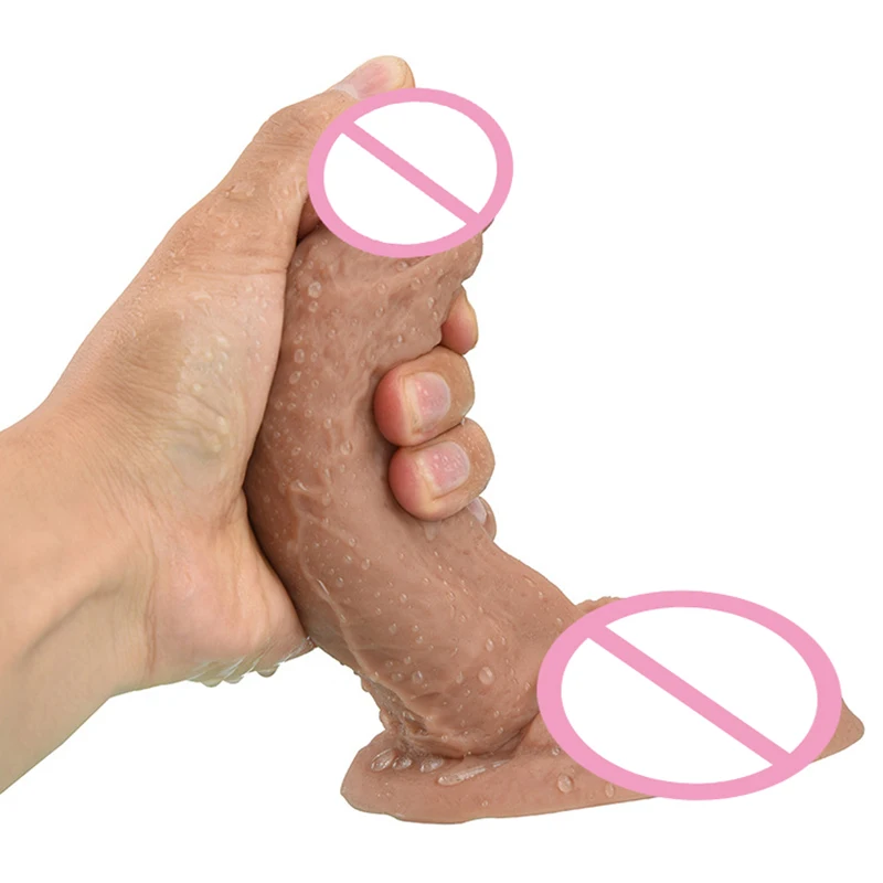 Soft Big Dildo Realistic Huge Dildos Big Dick With Large Testis Suction Cup Dildo Artificial Penis Vaginal Massage Sex Toys