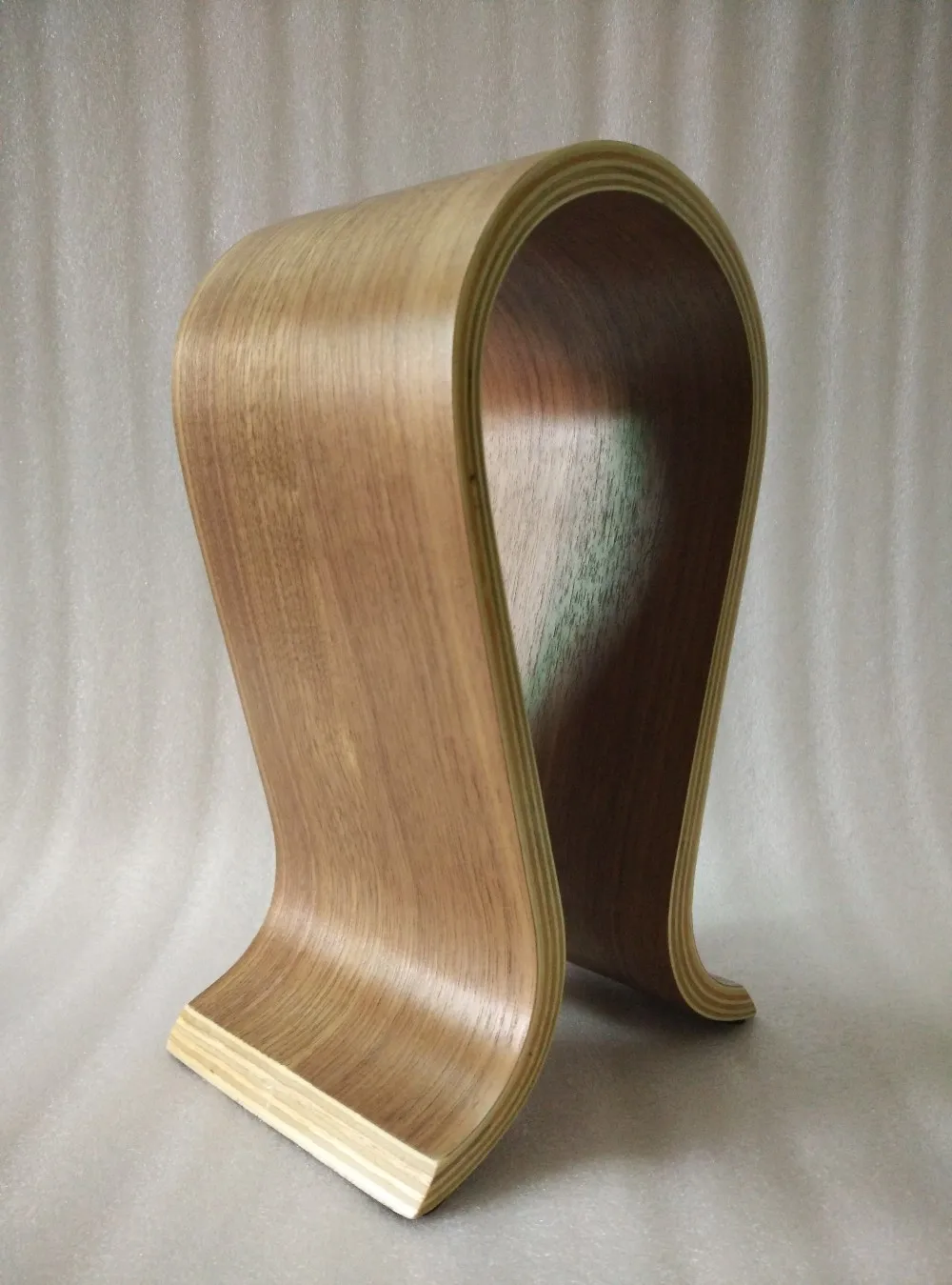High Quality Wood Headphones Stand Walnut Wooden Headset 