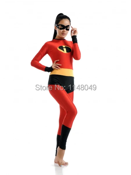 Doprava zdarma Elastigirl Spandex Superhero Halloween kostým pro ženy