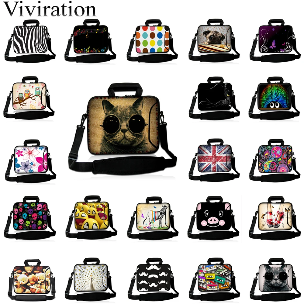 

Unisex Shoulder Laptop Bags 10" Tablet 10.1 11.6 13.3 14.1 15.4 15.6 17.4 Notebook Portable Messenger Bag For Apple Macbook iPad