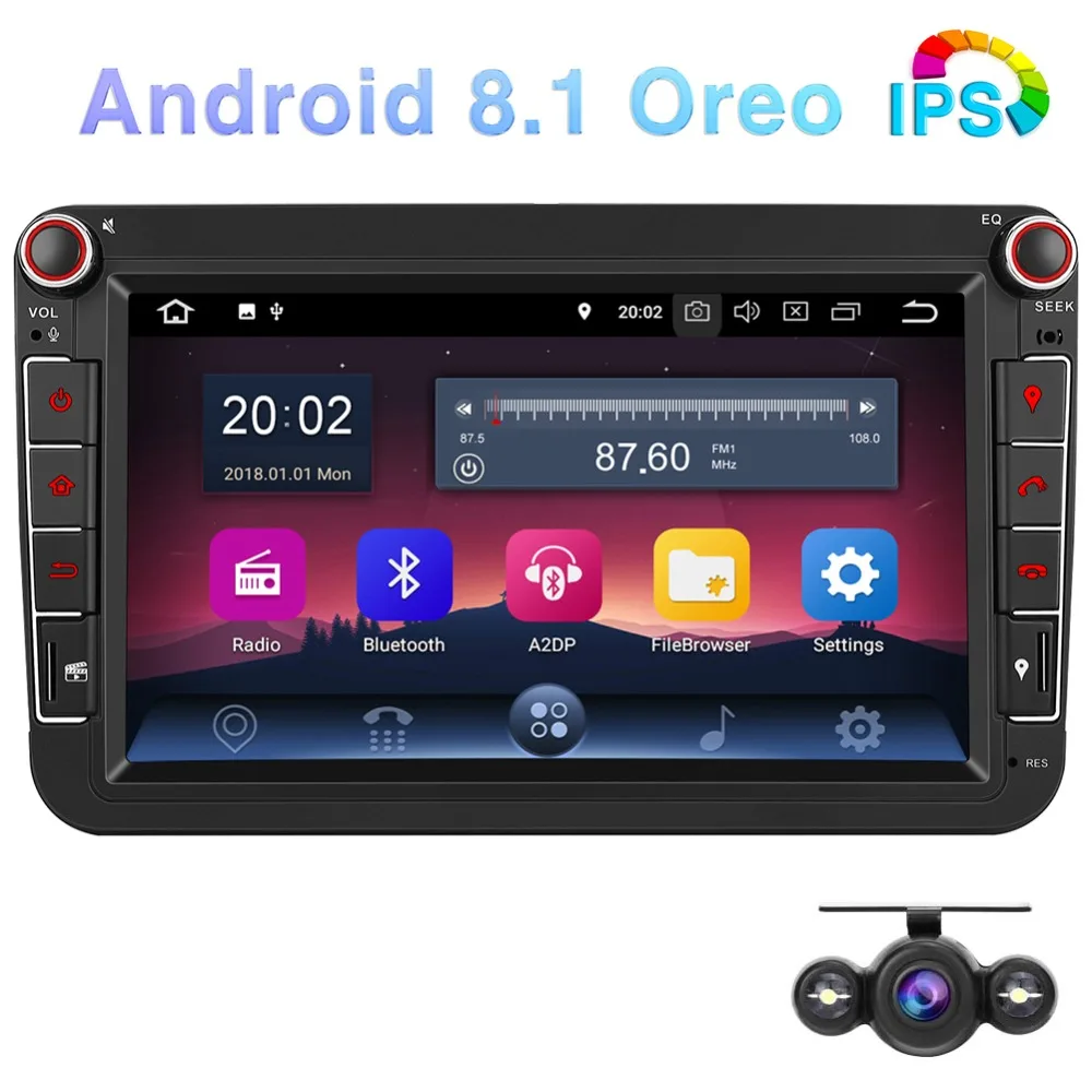 

Pumpkin Android 8.1 2G RAM Car Multimedia Player2 din 8"IPS Car Radio GPS Car Stereo No DVD Player For VW/Skoda/Golf/Volkswagen