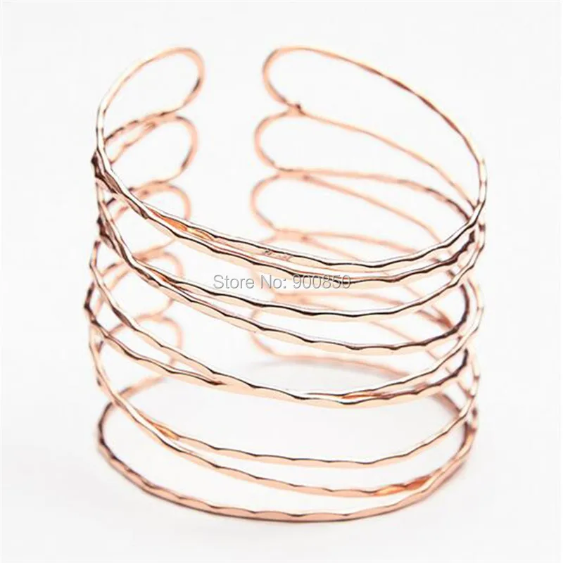 Women Gothic Jewelry Trendy Alloy Geometric Armband Upper Arm Cuff Bracelets & Bangles Exaggerated Party Accessories