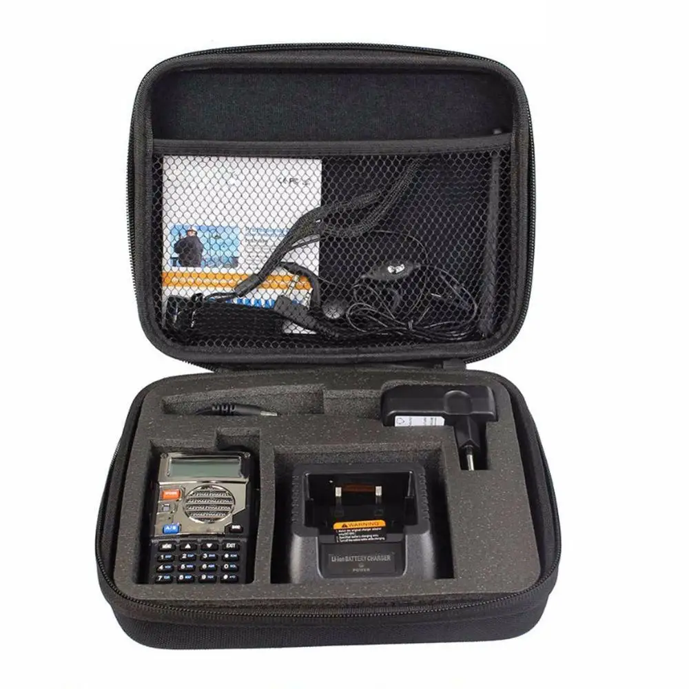 Baofeng UV-5R чехол сумка Портативная рация сумка подходит для Baofeng UV5R Высокое качество Аксессуары для рации - Цвет: Black