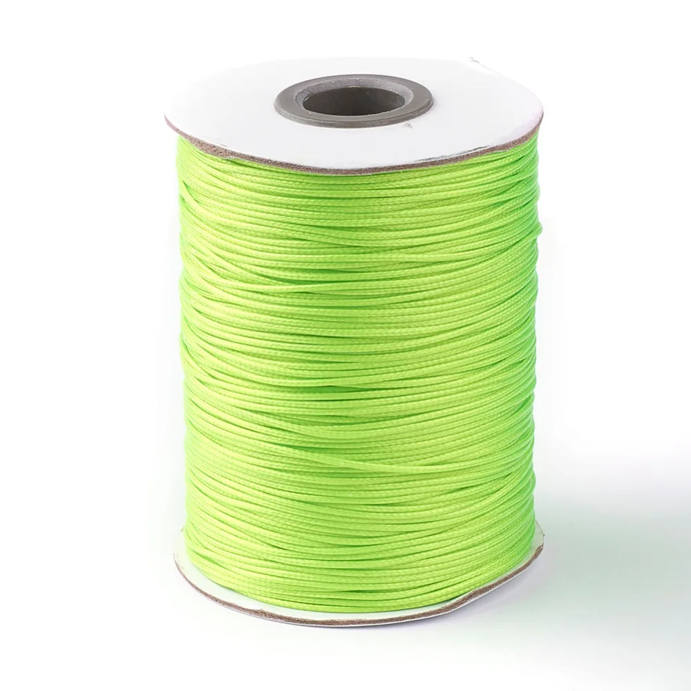 Pandahall приблизительно 88 ярдов/рулон 1,0 мм серия зеленого цвета корейский вощеный полиэфирный шнур Бисероплетение Шнур браслет ожерелье аксессуары