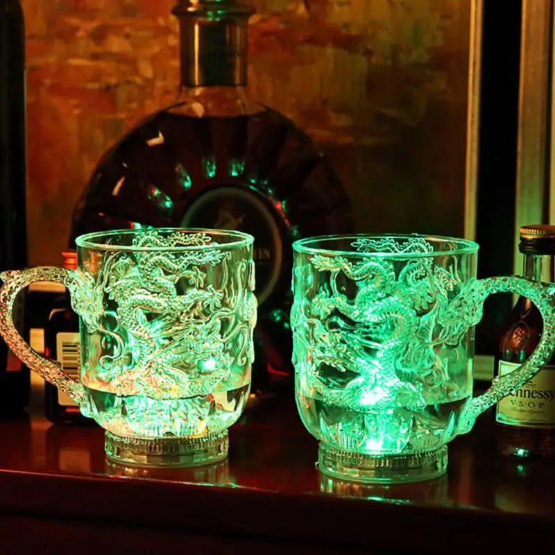 LED Cup Flashing Shot Glasses Water Induction Flashing Luminous Light