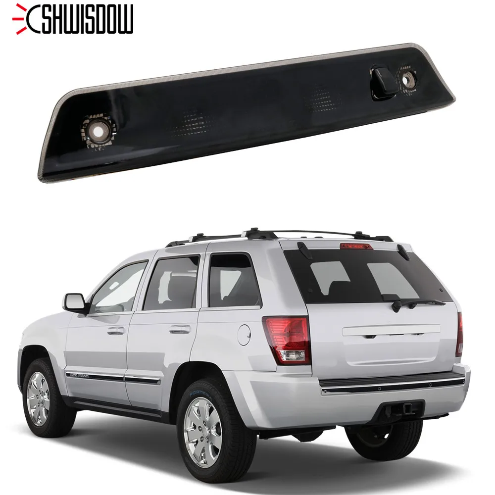 

LED Third Brake Tail Light Rear High Mount Brake Stop Light Smoked Lens For Jeep Grand Cherokee 2005 2006 2007 2008 2009 2010