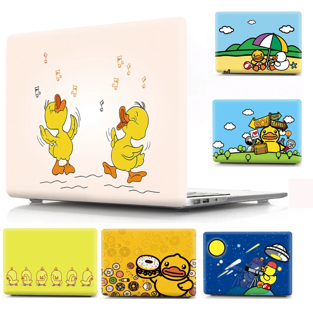 Жесткий чехол с желтой уткой для Apple Macbook Air Pro 12 13 15 16 ноутбука Mac Book 11 6 3 4 Touch Bar|Сумки