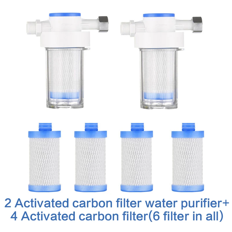 Carbon Filter 5 Очиститель воды выход Универсальный фильтр для душа активированный уголь PP Хлопок керамические кухонные смесители насадка для душа аксессуары для ванной комнаты - Цвет: Carbon Filter 5