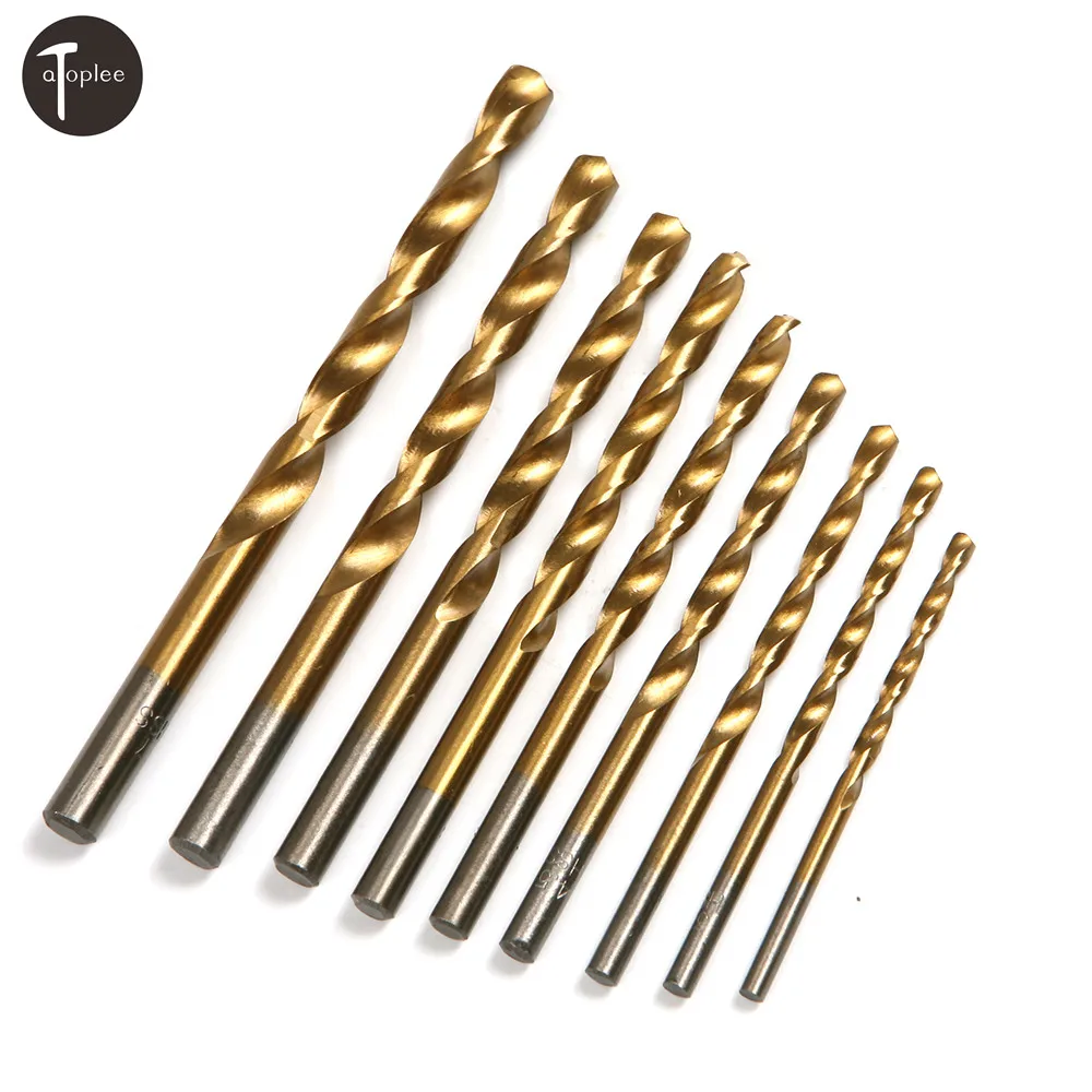 1PC Titanium Coated HSS Twist Drill Bit  3/5.5/7mm Straight Shank Extension Micro Woodworking Metal Drilling Tools