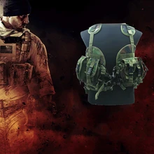 Новинка тактические жилеты военный Пейнтбол модульный черный тактический пакет-майка тактический жилет+ Shuidai Пейнтбол