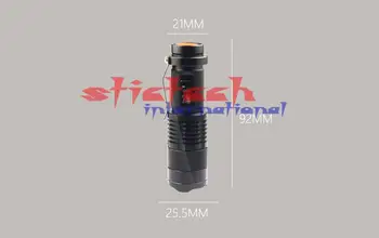 

by dhl 50pcs Mini LED Flashlight ZOOM Waterproof LED 3 Modes Zoomable Torch Flashlight led