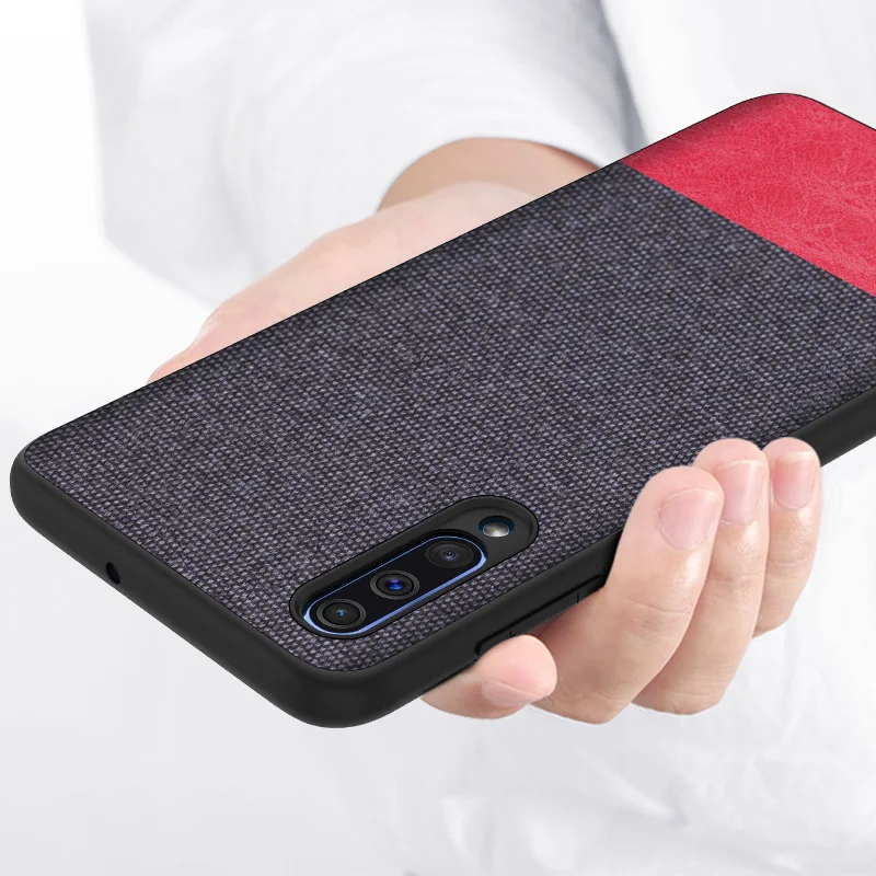 

Case For Samsung Galaxy A50 2019 Soft Fabric Back Cover Line Phone Case For Samsung Galaxy A 50 A10 A20 A30 A40 A70 Protective