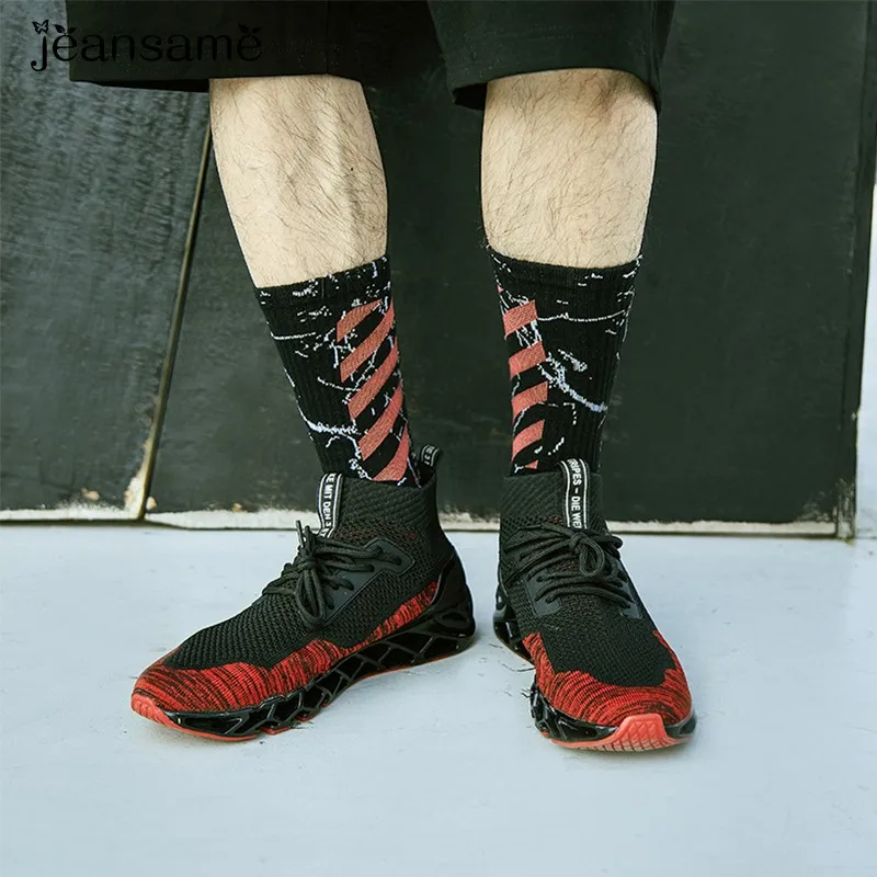 Winter Warm Wear white socks Resistant gift Cotton Camouflage fashion Black happy crew individuality men Breathable sox brand