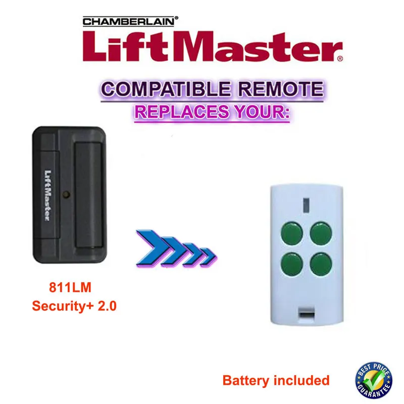 

811LM LiftMaster 1-Button 12 Code Switch Digital Encrypted Gate Replacement Radio control