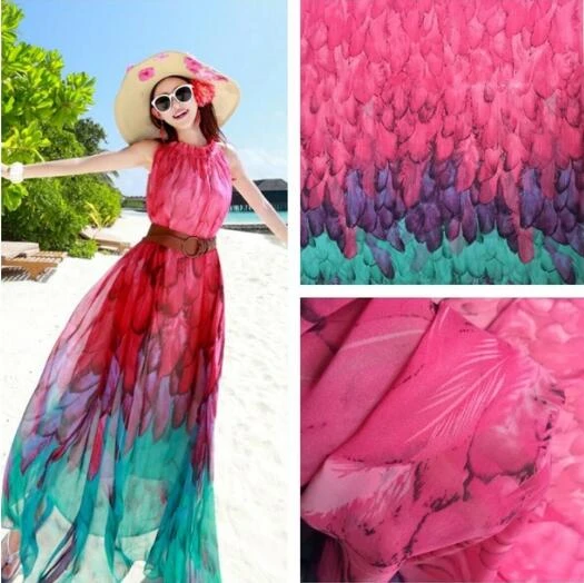 Tela de seda de imitación-Bosque De 150cm de ancho Tela de Seda Vestido Con Respaldo Slub de Satén Tela