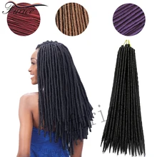Faux Locs Crochet Hair Extensions Curly Havana Mambo Faux Locs Crochet Senegalese Twist Hair False Hair Bundles Dreadlocks