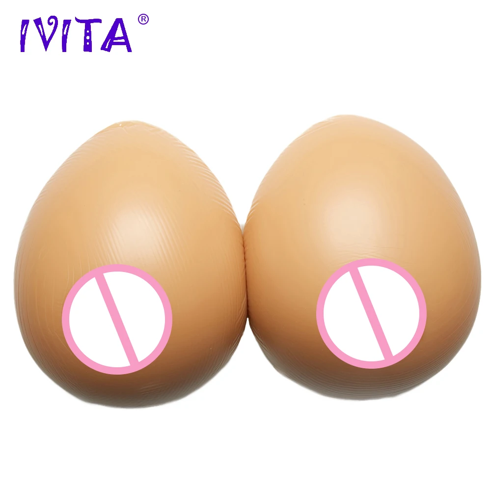 

IVITA 1200g Silicone Breast Forms For Artificial Fake Boobs Realistic Feeling Crossdresser Transvestite Bust Mastectomy Enhancer