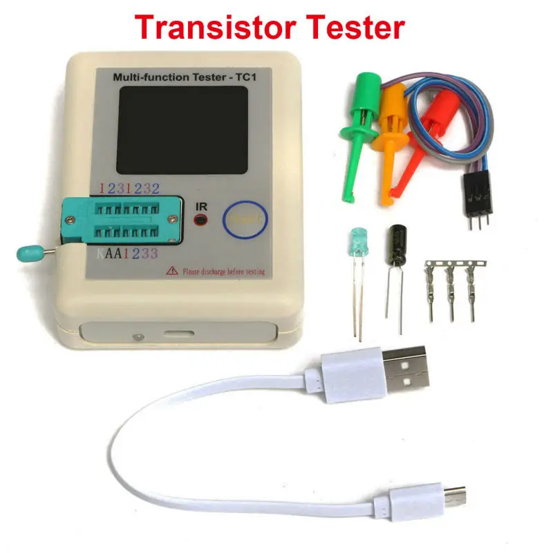 Транзисторы Тестер TFT Диод Триод измеритель емкости LCR ESR NPN PNP MOSFET LCR-TC1 3.5 дюйма TFT muiltmeter