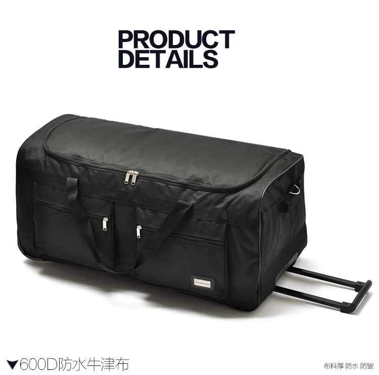 32 40 дюймов Сверхлегкий нейлон очень большая емкость тележки для багажа сумка мягкая холст мужской багаж проверяется сумка