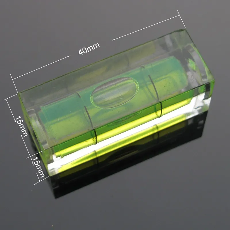 HACCURY 15 15 40mm Square Column Level spirit level bubble Water level indicator Tool Color Green