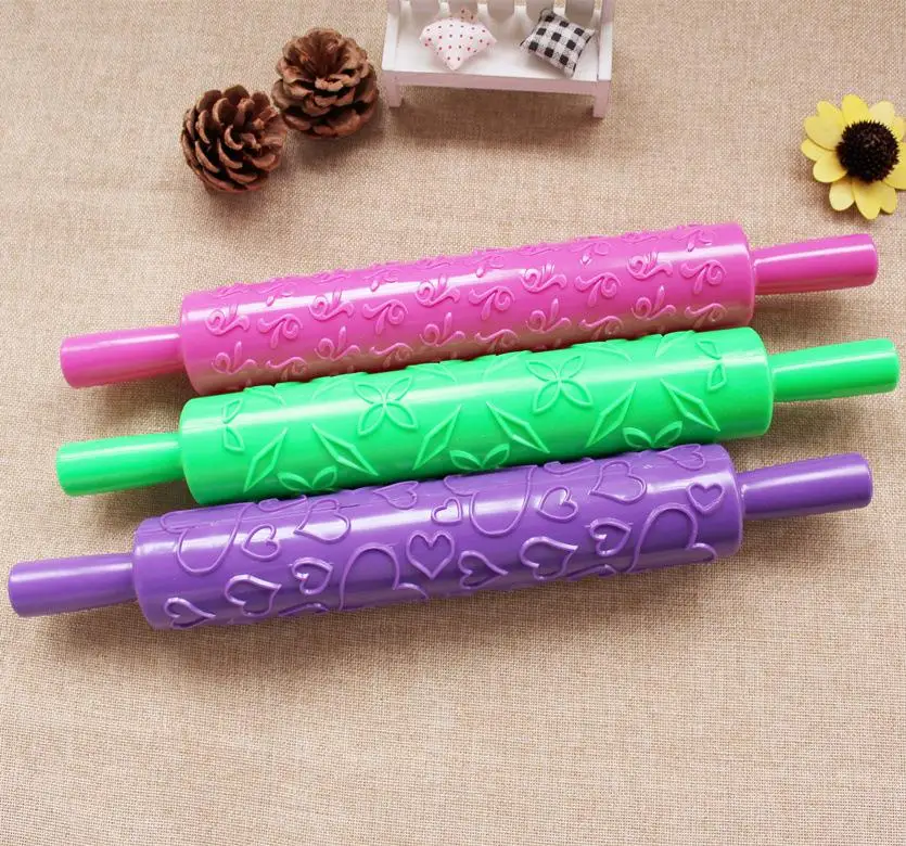 

1Piece Wilton Rolling Pin Daisy Different Patterns Baking Tools Fondant Embossed Mold Cake Decorating