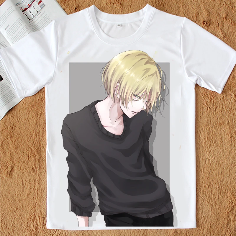 Cosworld Yuri On Ice T shirt Yuri Plisetsky Victor Nikiforov Cosplay Anime Cloth Mens Cotton Short Sleeve  Can Be Customized (4)