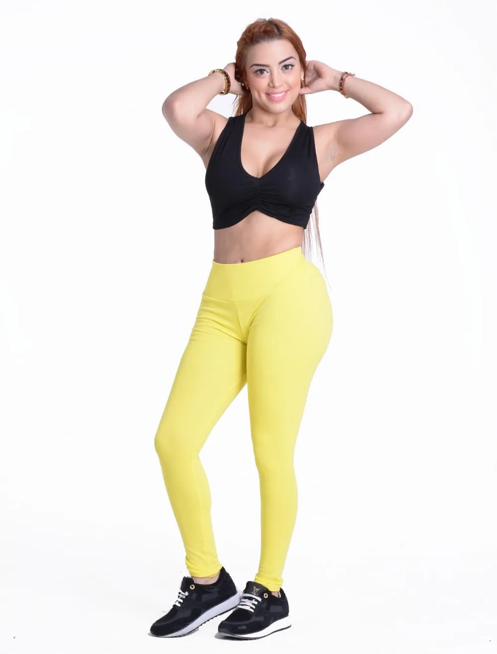 neon green yoga pants