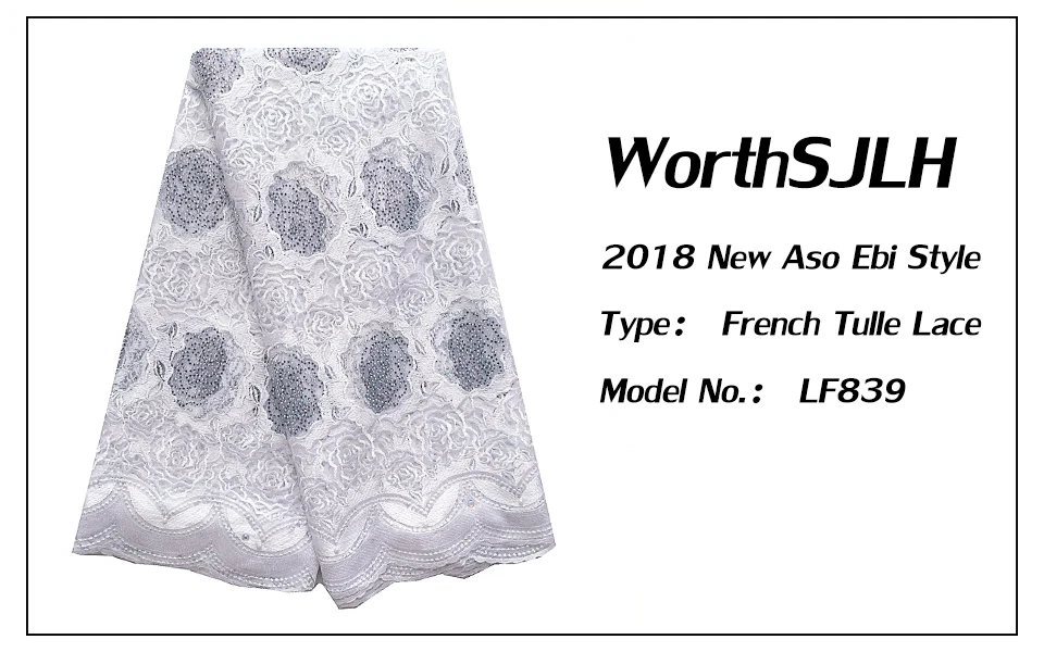 White Lace Fabrics For African Parties