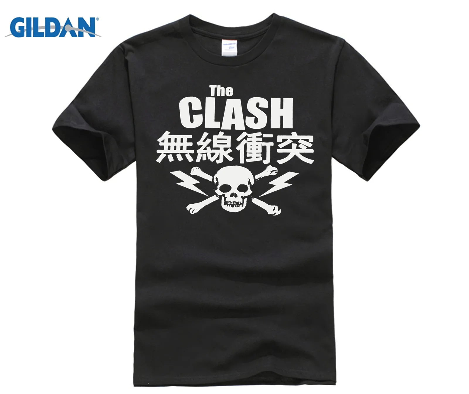 

casual t-shirt Fashion Men And Woman T Shirt Free Shipping The Clash Japanese Skull T-Shirt - Ska New Wave Punk Post Punk