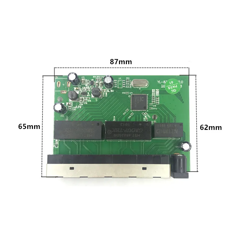 Модуль Гигабитного переключателя с 3/5 портами широко используется в светодиодный 5 портах 10/100/1000 м контактный порт мини-модуль переключателя материнская плата PCBA