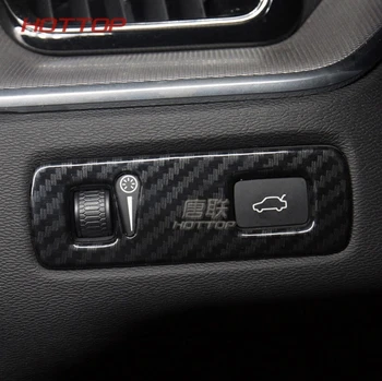 

Carbon Fiber ABS Chrome Car Interior Headlight Adjustment Button Cover Trim Molding For Volvo XC60 2018 Car Styling