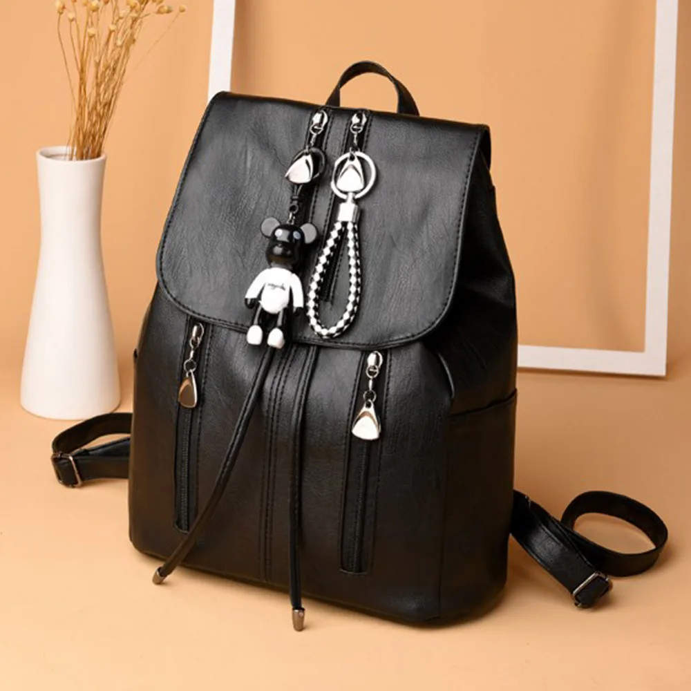 

Women leather backpack school bags for teenage girls sac a dos femme Woman Bag Travel Shoulder Bags Daypack Mochila Feminina New